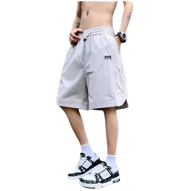 木木兔 美式男士短裤夏季潮流百搭男生裤子网红直筒简约休闲夏天工装裤 男款