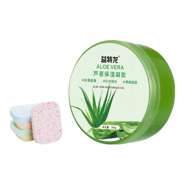 益特龙 芦荟保湿凝胶 保湿补水 保湿凝胶清爽补水晒后舒润啫喱补水保湿涂抹式凝胶睡眠面膜女