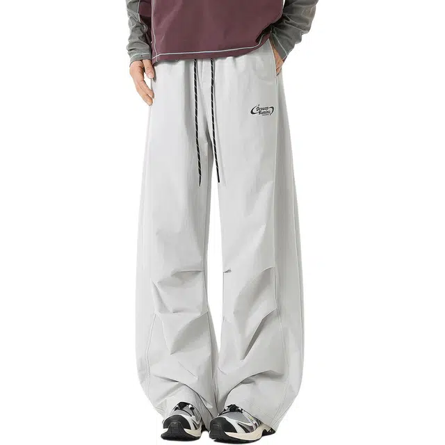 童先森 夏季薄款 垂感休闲百搭宽松户外登山阔腿工装裤 男款