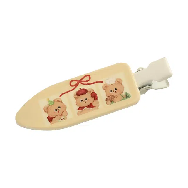 希铃 心可爱小熊猫咪卡通 亚克力 发夹 女款