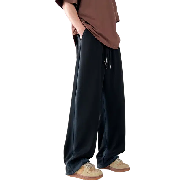 敦煌博物馆 美式复古废土风脏脏做旧高街直筒宽松百搭运动休闲裤 男女同款