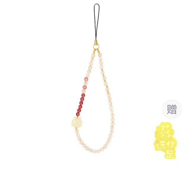 金六福吉祥 新中式转运聚财 显白好搭配温柔古风#好运天然 黄水晶 挂件 女款