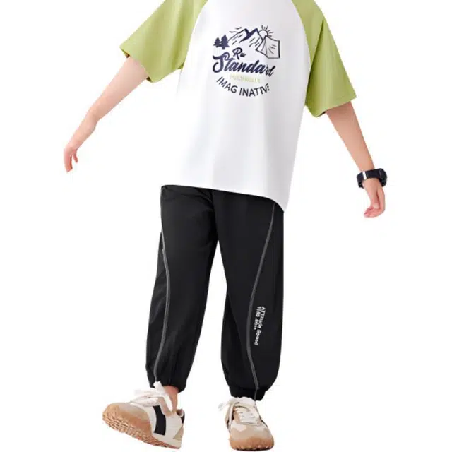 左西 柔软速干纯色休闲裤 儿童款