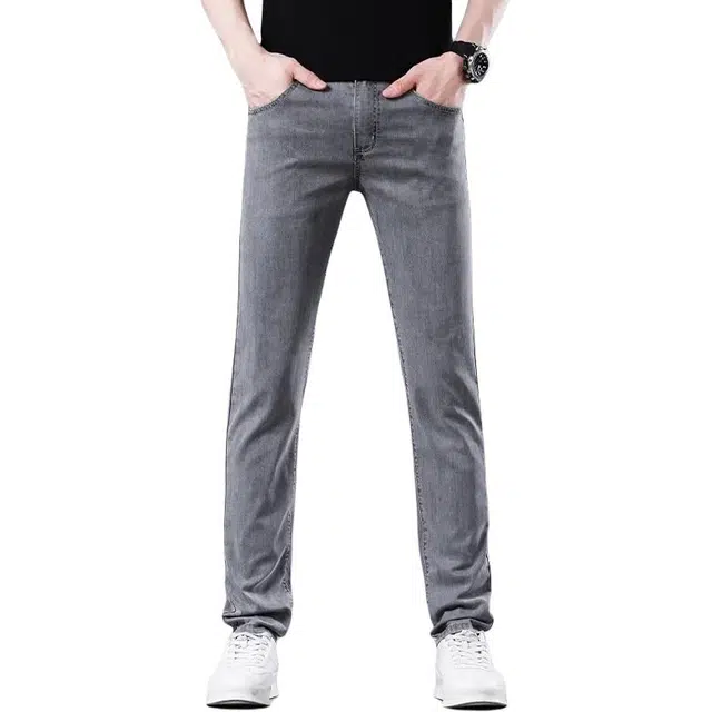 炳盛 薄款直筒潮牌百搭长裤子夏季牛仔裤 男款