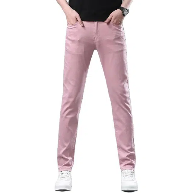 吉肯蒂 修身直筒潮牌薄款牛仔裤 男款