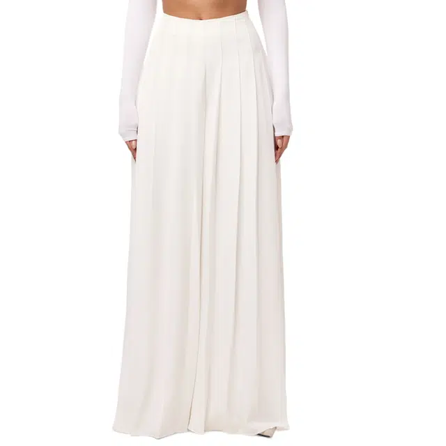 NAKED WARDROBE Pleated Wide Leg Pant Suiting