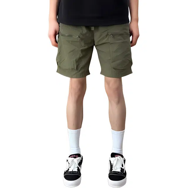 单爵 大口袋薄款外穿美式机能速干裤子工装短裤 男女同款