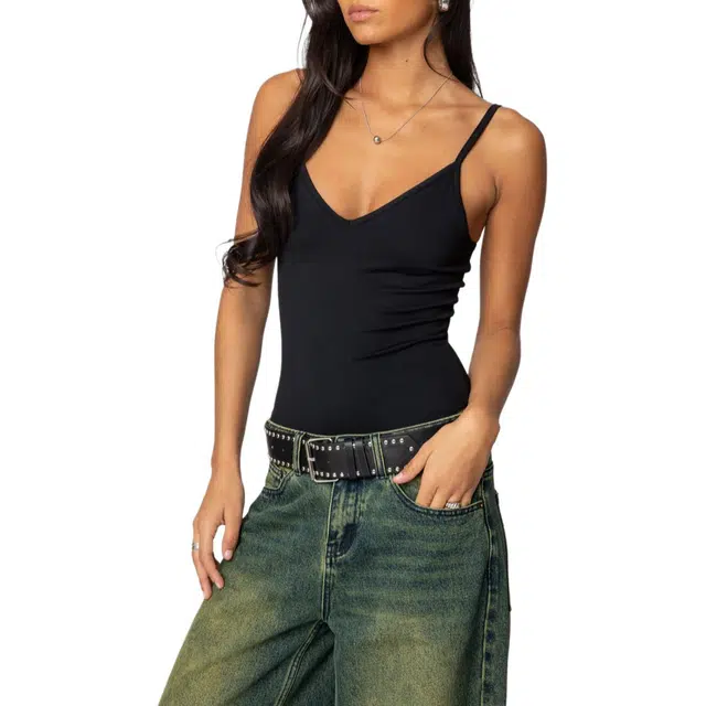 edikted Teaghan Triangle Fitted Bodysuit
