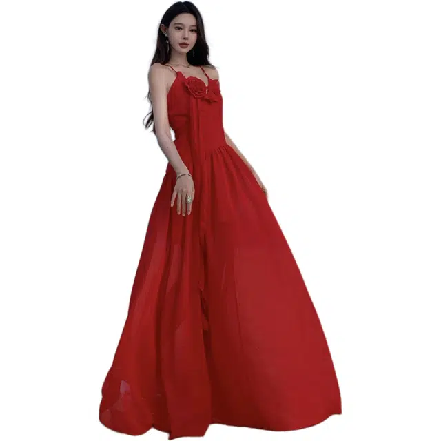 黛尔佳人 海边沙漠裙子无袖连衣裙 女款