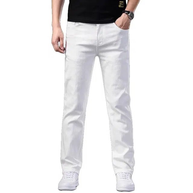 吉肯蒂 高端长裤薄款宽松直筒夏季牛仔裤 男款