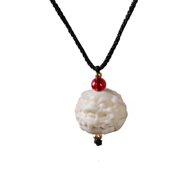 素于 国潮新中式复古轻奢高级感文玩饰品 八方来财招财纳福时尚百搭毛衣链上岸盘玩#好运配饰 象牙果 项链 男女同款情侣款