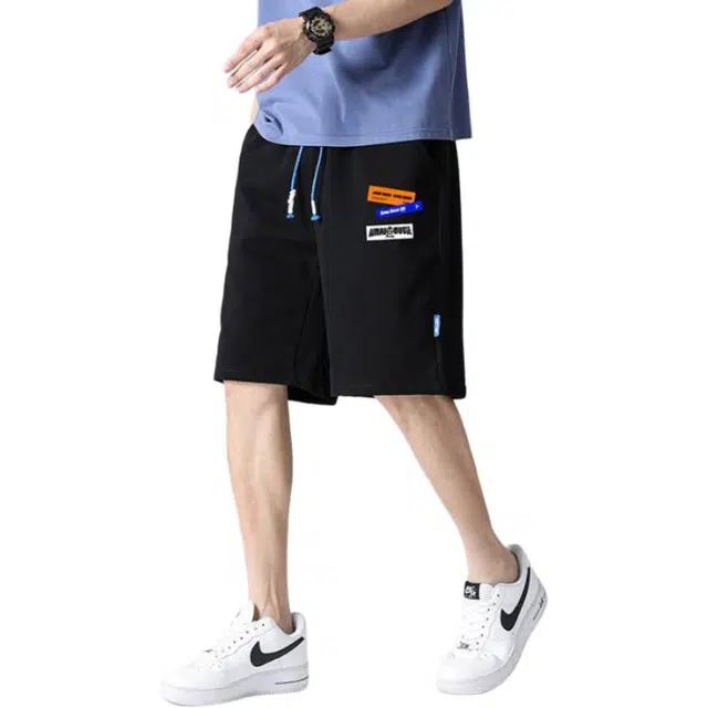 法文箱子 宽松工装运动沙滩冰丝薄款速干休闲短裤 男款