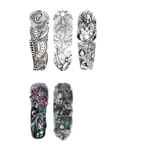 馨枕居  长花臂纹身贴 满臂防水纹身全臂纹身贴