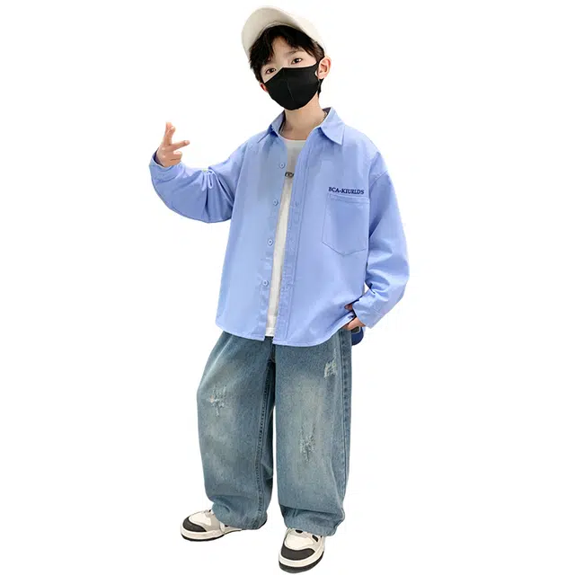 泰迪珍藏衬衫 时尚潮流长袖 儿童款