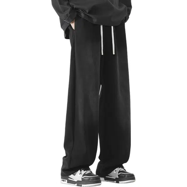 童先森 休闲美式高街舒适牛仔裤 男款 黑色