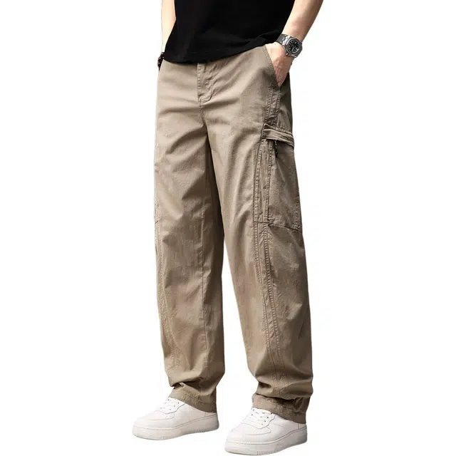 贵色 时尚潮流舒适亲肤透气直筒休闲百搭美式复古户外松弛感垂感阔腿长裤工装裤 男女同款