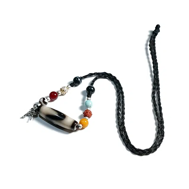 【五路财神来敲门】 玉临门 藏式天珠国风配饰 时尚百搭 手工编织 高薪长伴#好运 玛瑙 项链 男女同款情侣款