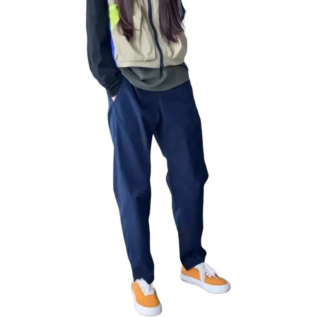 单爵 美式户外藏青色三防速干百搭直筒休闲裤 男女同款 藏蓝色