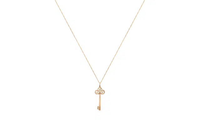 TIFFANY CO. Keys Fleur de Lis 18K
