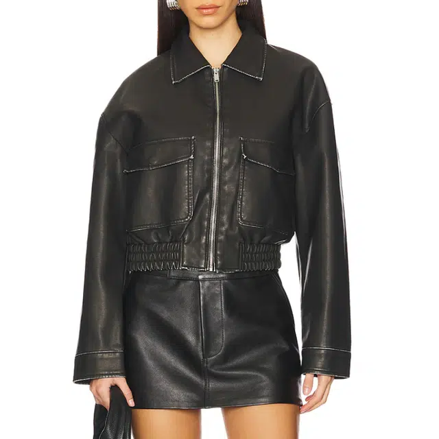 SUPERDOWN Lolo Faux Leather Jacket