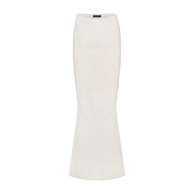NAKED WARDROBE Boucl Knit Maxi Skirt