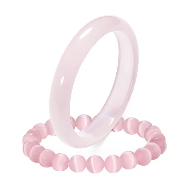 【佳人玉镯】 琉堇 繁花似锦一步一响清冷简约小众高级感设计 轻奢优雅汉服旗袍百搭贵妃镯#好运 玻璃猫眼 手镯 男女同款情侣款