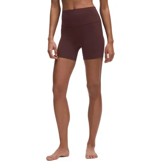 lululemon AlignHigh-Rise Nulu 6" Linear Wordmark Goodnight Plum Multi