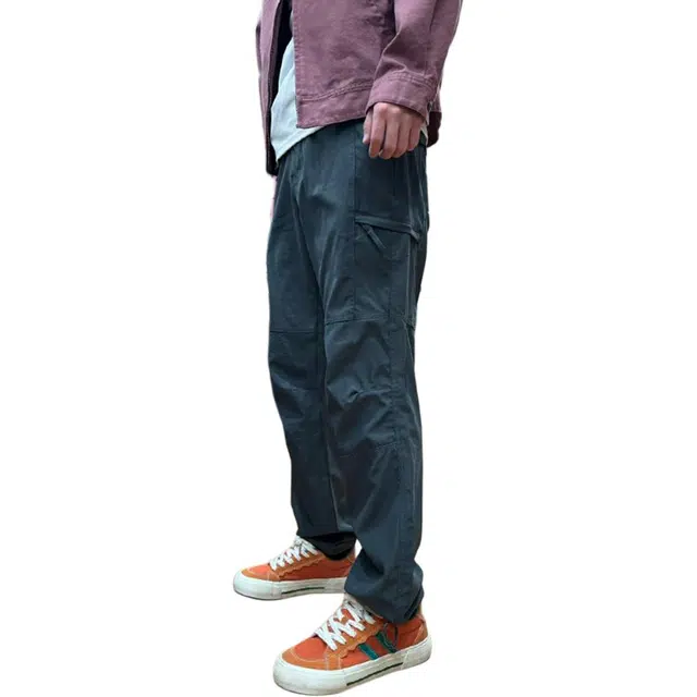 煦加 美式三防中腰微弹工装裤 男女同款