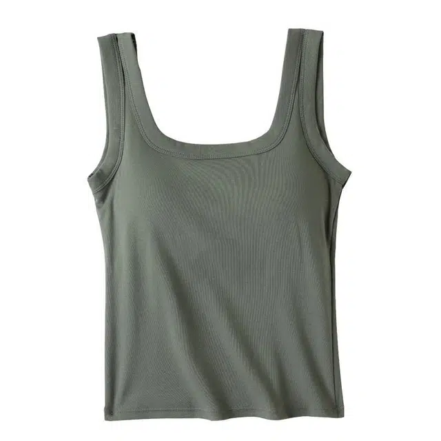 善己 内搭吊带休闲百搭外穿遮副乳方领带胸垫无袖背心 女款