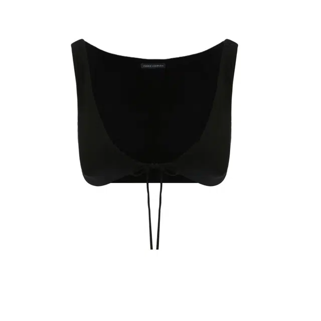 NAKED WARDROBE V-Neck Strap Crop Top NW