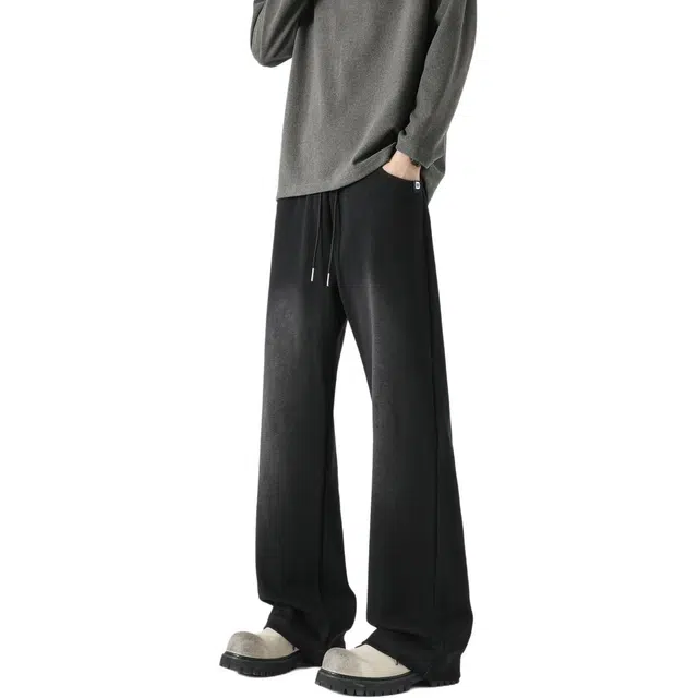 敦煌博物馆 宽松直筒纯色渐变百搭休闲裤 男女同款