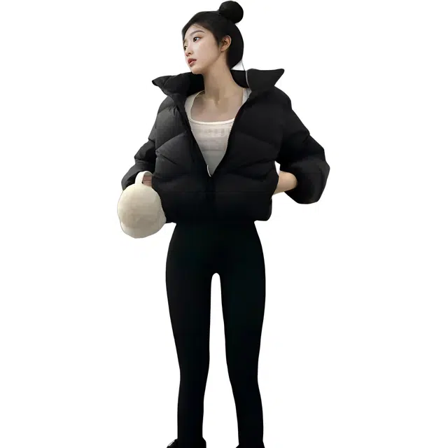 思蓓儿 高级感小个子立领拉链长袖棉服 女款