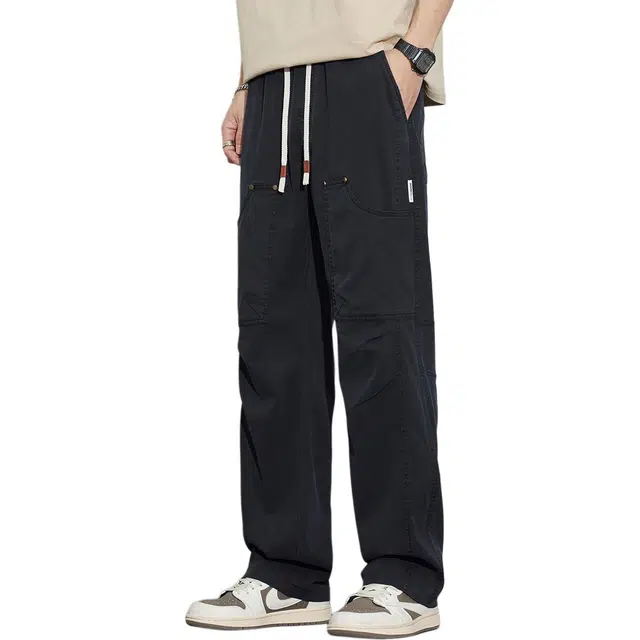 协协乐 薄款凉感透气宽松直筒美式高街裤潮牌百搭休闲长裤工装裤 男款