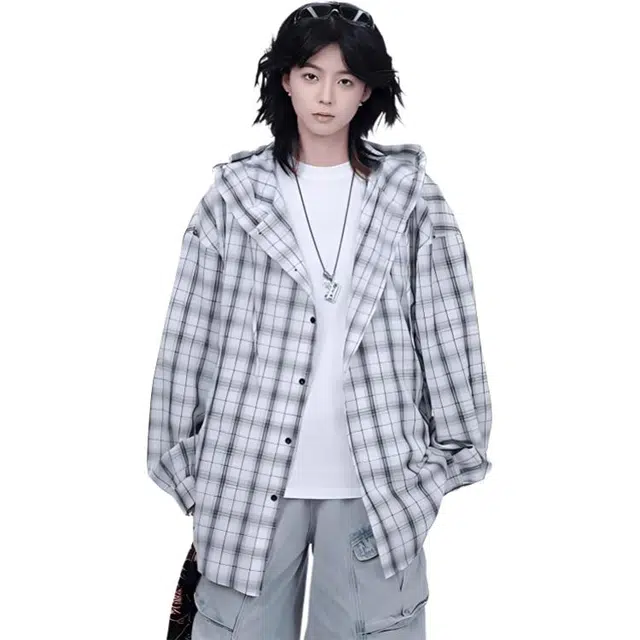 单爵 美式复古轻薄速干休闲长袖衬衫 男女同款