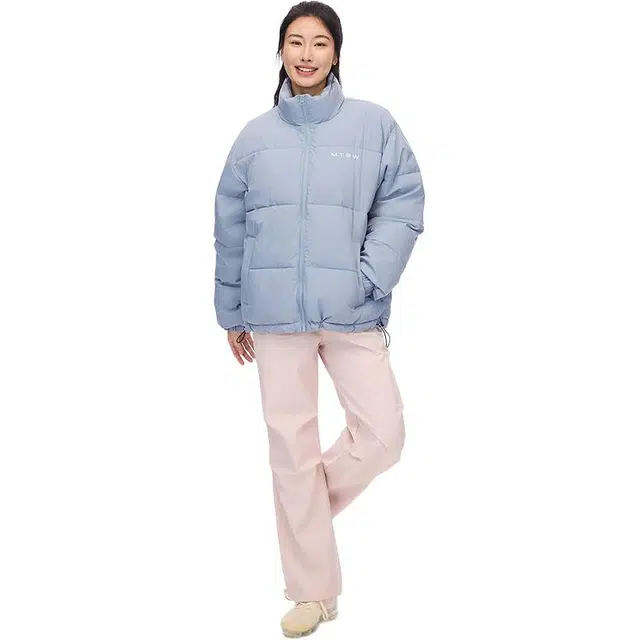 美特斯邦威 简洁立领加厚抗寒棉服 男女同款