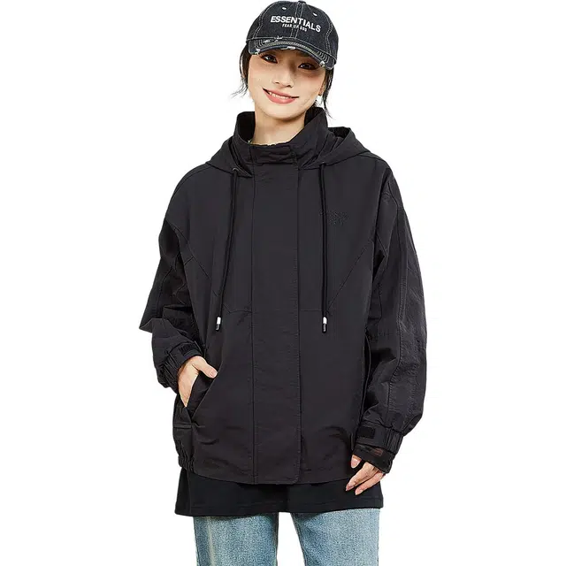 木果果木 简约早秋纯色简约休闲百搭风衣 女款