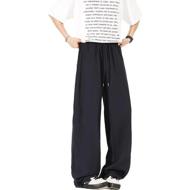 佐菲利 美式垂感薄款速干凉感宽松直筒长裤子休闲裤 男女同款