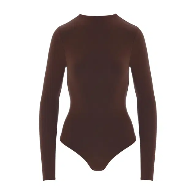 NAKED WARDROBE NW Sculpt Mock Neck Bodysuit Curve