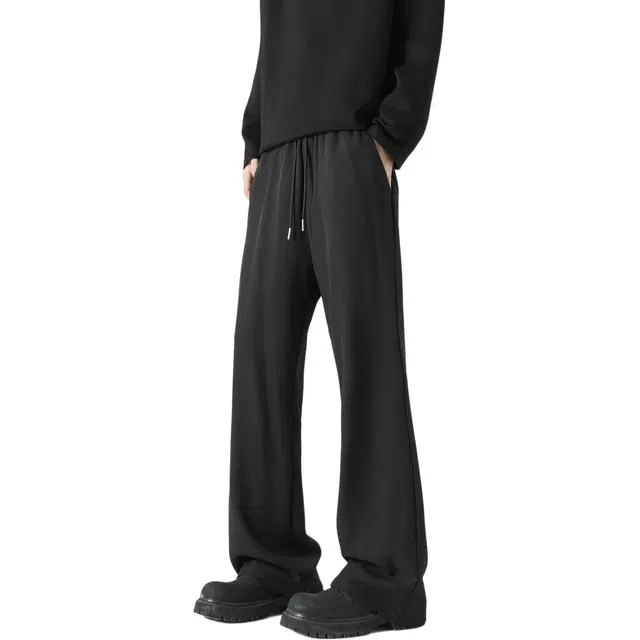 敦煌博物馆 修身纯色直筒百搭休闲裤 男女同款