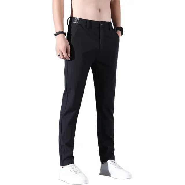 瑞梵帝斯 薄款凉感宽松直筒亲肤舒适柔软免烫商务裤长裤西装裤 男款