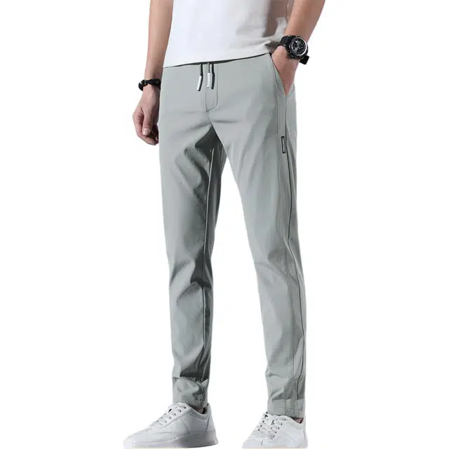 瑞梵帝斯 潮流简约基础款系带宽松日常时尚直筒休闲裤 男款