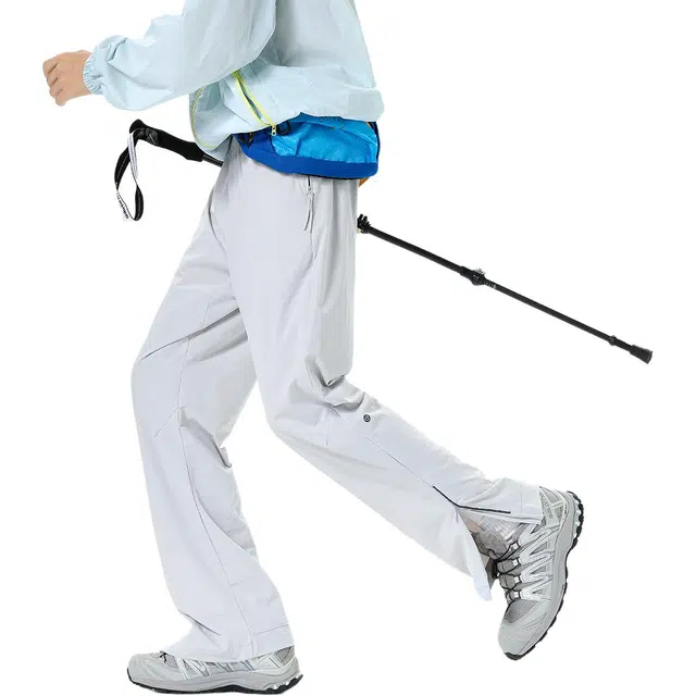 顶峰保罗 网眼薄款户外机能风登山钓鱼直筒运动裤拉链无性别主义长裤宽松时尚百搭设计感休闲裤 男女同款