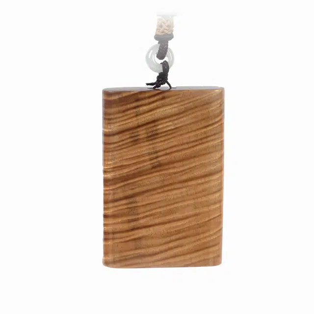 灵晔 国潮新中式轻奢高级感文玩小众百搭设计精致相安无事拍盘玩招财纳福吉祥如意诸事顺利#好运连连 楠木 项链 男女同款情侣款