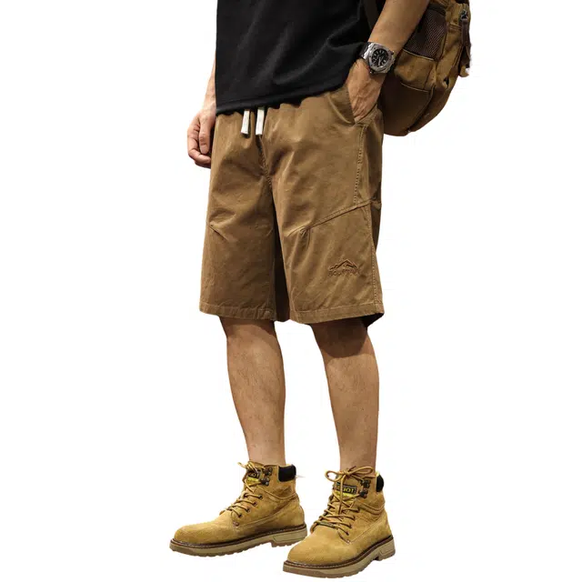 路杰邦 美式潮流休闲裤宽松潮流百搭时尚五分裤夏季工装短裤 男款