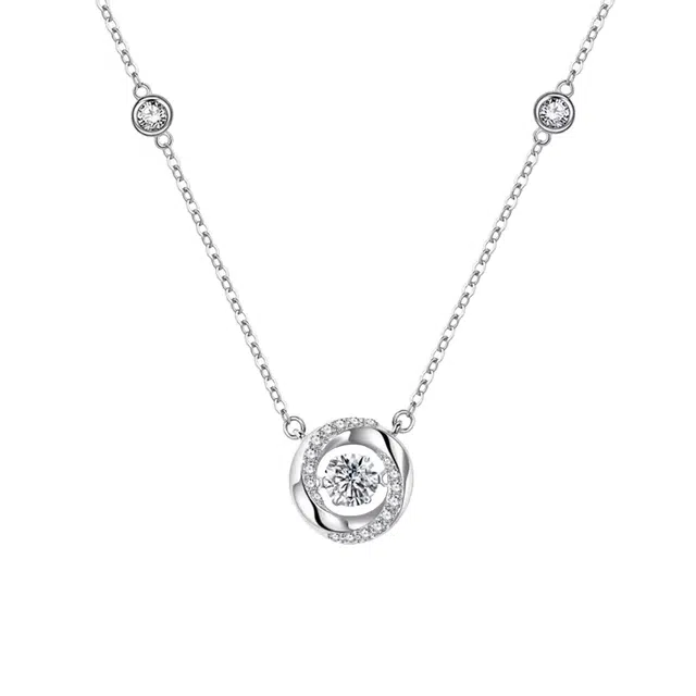 前方大荒野 心动星河锁骨链闪耀璀璨甜美温柔小众简约时尚设计潮流百搭轻奢高级感精致时髦 锆石 项链 女款