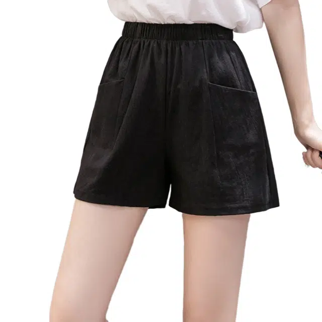 木清清 阔腿裤居家沙滩热裤夏季宽松运动五分裤子休闲短裤 女款