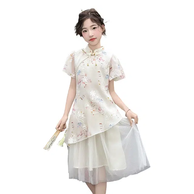 泰迪珍藏连衣裙 短袖简约亲肤舒适透气休闲 儿童款