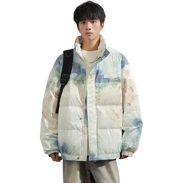 极限涡轮 舒适时尚百搭立领棉服 男女同款 彩色