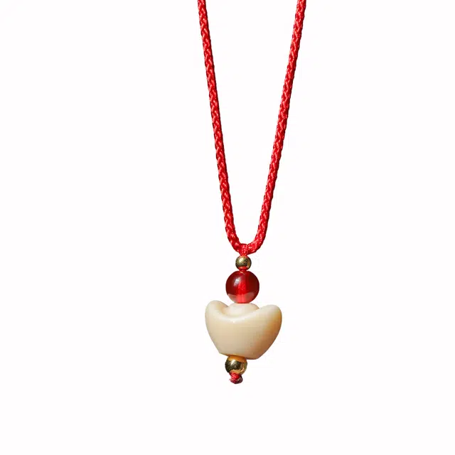 素于 国潮平安轻奢高级感诸事顺遂 国风#好运 象牙果 项链 男女同款情侣款