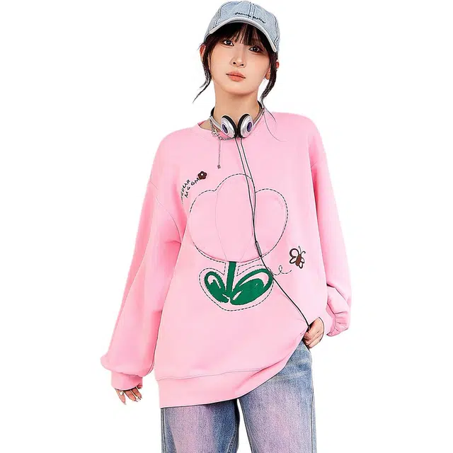 木果果木 立体郁金香甜美时尚卫衣 女款